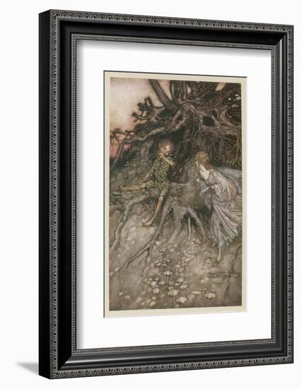 Shakespeare, Puck, Fairy-Arthur Rackham-Framed Photographic Print