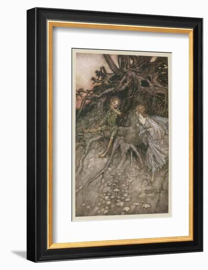 Shakespeare, Puck, Fairy-Arthur Rackham-Framed Photographic Print