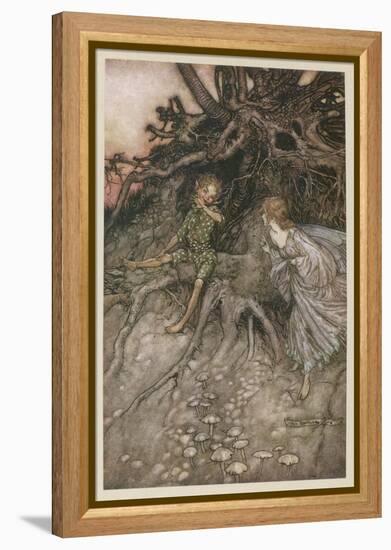 Shakespeare, Puck, Fairy-Arthur Rackham-Framed Premier Image Canvas