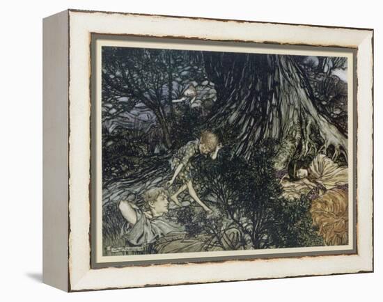 Shakespeare, Puck-Arthur Rackham-Framed Stretched Canvas