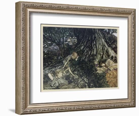 Shakespeare, Puck-Arthur Rackham-Framed Art Print