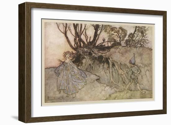 Shakespeare: Puck-Arthur Rackham-Framed Premium Giclee Print