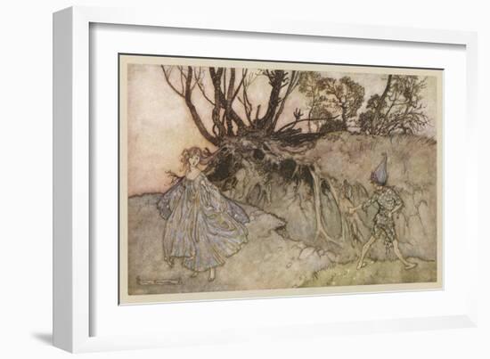 Shakespeare: Puck-Arthur Rackham-Framed Premium Giclee Print