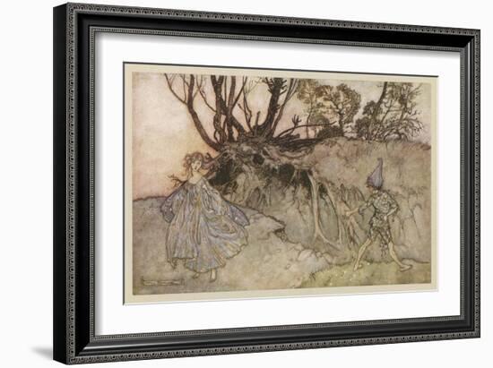 Shakespeare: Puck-Arthur Rackham-Framed Premium Giclee Print