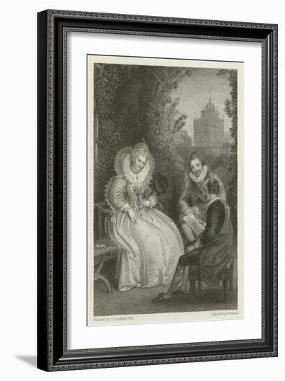 Shakespeare's Interview with Queen Elizabeth-Thomas Stothard-Framed Giclee Print