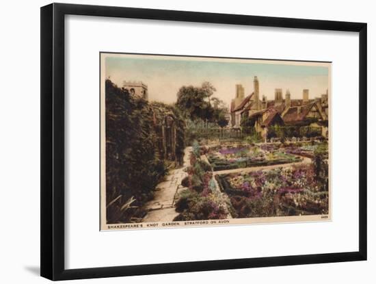 'Shakespeare's Knot Garden, Stratford-Upon-Avon', c1910-Unknown-Framed Giclee Print