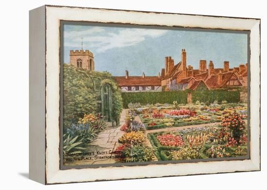 Shakespeare's Knott Garden and New Place, Stratford-Upon-Avon-Alfred Robert Quinton-Framed Premier Image Canvas