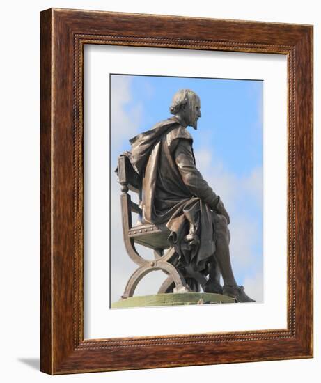 Shakespeare Statue, Gower Memorial, Stratford-Upon-Avon, Warwickshire, England, UK, Europe-Rolf Richardson-Framed Photographic Print