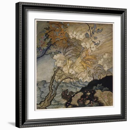 Shakespeare, the Tempest-Arthur Rackham-Framed Photographic Print