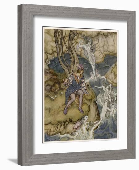 Shakespeare, the Tempest-Arthur Rackham-Framed Art Print