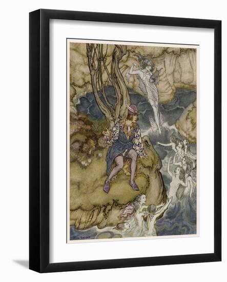 Shakespeare, the Tempest-Arthur Rackham-Framed Art Print