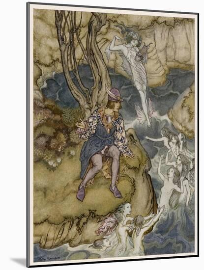 Shakespeare, the Tempest-Arthur Rackham-Mounted Art Print