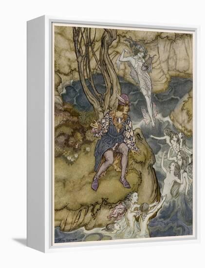 Shakespeare, the Tempest-Arthur Rackham-Framed Stretched Canvas