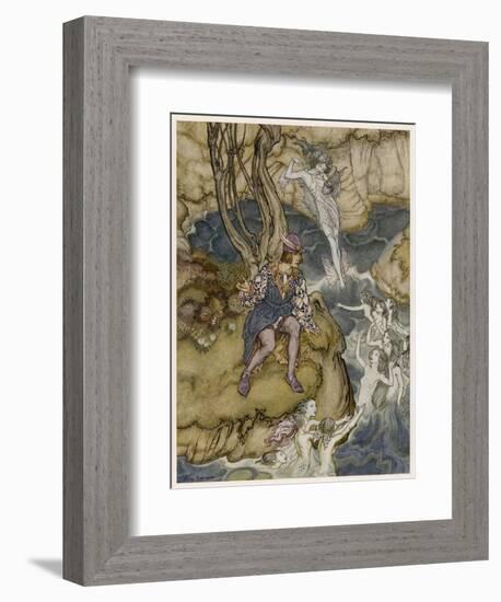 Shakespeare, the Tempest-Arthur Rackham-Framed Premium Giclee Print