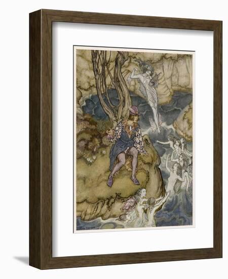 Shakespeare, the Tempest-Arthur Rackham-Framed Premium Giclee Print