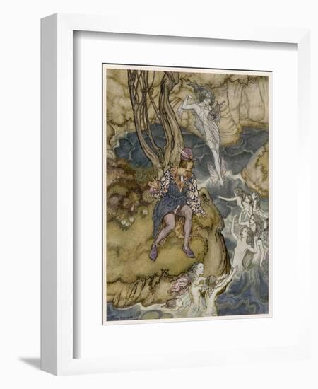 Shakespeare, the Tempest-Arthur Rackham-Framed Premium Giclee Print