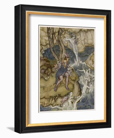 Shakespeare, the Tempest-Arthur Rackham-Framed Premium Giclee Print