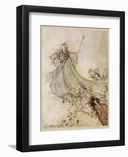 Shakespeare; Titania-Arthur Rackham-Framed Photographic Print