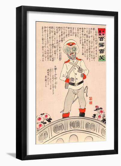 Shakkyo No Shinikyogen-Kobayashi Kiyochika-Framed Giclee Print