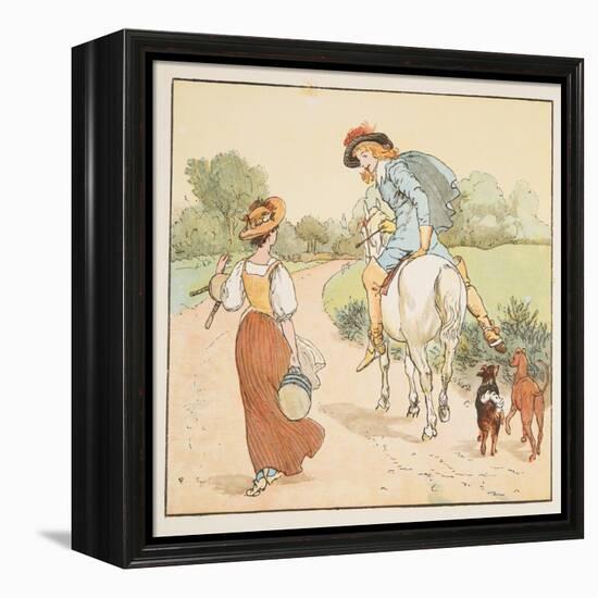 Shall I Go with You My Pretty Maid? , from the Hey Diddle Diddle Picture Book, Pub.1882 (Colour En-Randolph Caldecott-Framed Premier Image Canvas