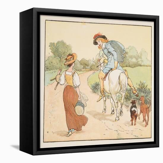 Shall I Go with You My Pretty Maid? , from the Hey Diddle Diddle Picture Book, Pub.1882 (Colour En-Randolph Caldecott-Framed Premier Image Canvas