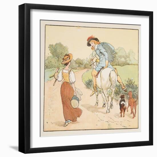 Shall I Go with You My Pretty Maid? , from the Hey Diddle Diddle Picture Book, Pub.1882 (Colour En-Randolph Caldecott-Framed Giclee Print