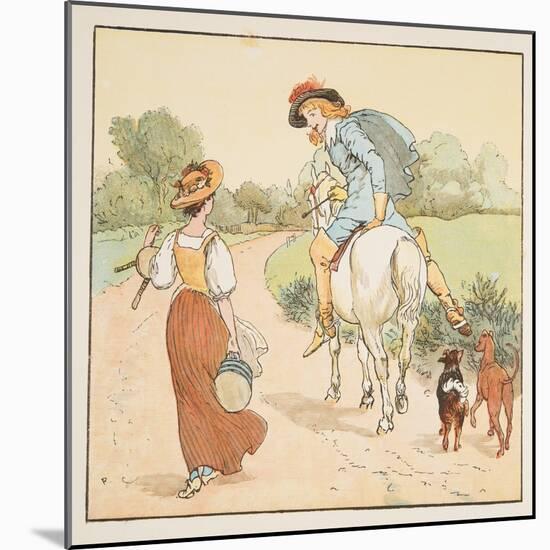 Shall I Go with You My Pretty Maid? , from the Hey Diddle Diddle Picture Book, Pub.1882 (Colour En-Randolph Caldecott-Mounted Giclee Print