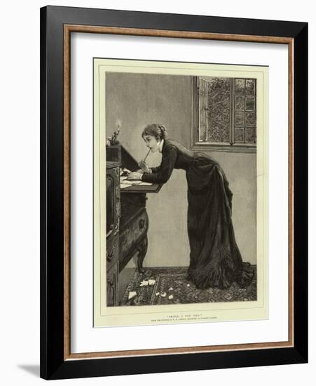 Shall I Say Yes?-Edward Killingworth Johnson-Framed Giclee Print