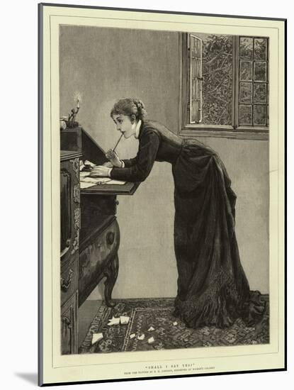 Shall I Say Yes?-Edward Killingworth Johnson-Mounted Giclee Print