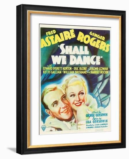 Shall We Dance?, Fred Astaire, Ginger Rogers, 1937-null-Framed Art Print
