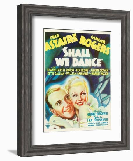 Shall We Dance?, Fred Astaire, Ginger Rogers, 1937-null-Framed Art Print