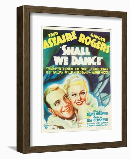 Shall We Dance?, Fred Astaire, Ginger Rogers, 1937-null-Framed Art Print