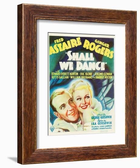 Shall We Dance?, Fred Astaire, Ginger Rogers, 1937-null-Framed Art Print