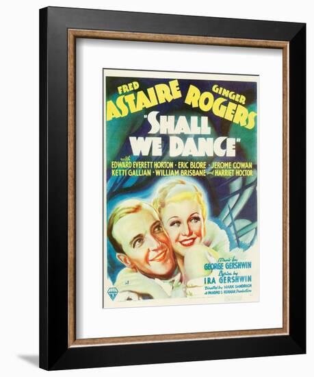 Shall We Dance?, Fred Astaire, Ginger Rogers, 1937-null-Framed Art Print