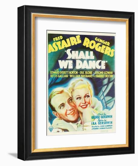 Shall We Dance?, Fred Astaire, Ginger Rogers, 1937-null-Framed Art Print