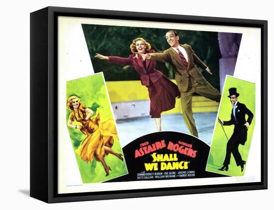 Shall We Dance, L-R, Ginger Rogers, Fred Astaire, 1937-null-Framed Stretched Canvas