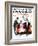 "Shall We Dance?" Saturday Evening Post Cover, January 13,1917-Norman Rockwell-Framed Giclee Print