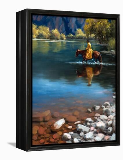 Shallow Crossing-Jack Sorenson-Framed Stretched Canvas