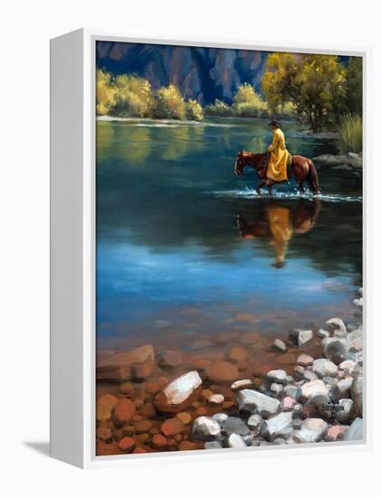 Shallow Crossing-Jack Sorenson-Framed Stretched Canvas