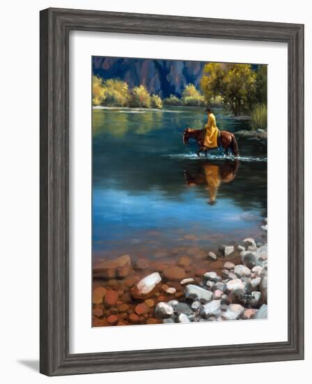 Shallow Crossing-Jack Sorenson-Framed Art Print