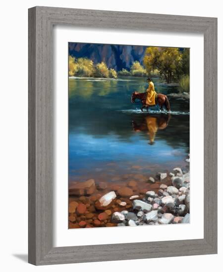 Shallow Crossing-Jack Sorenson-Framed Art Print