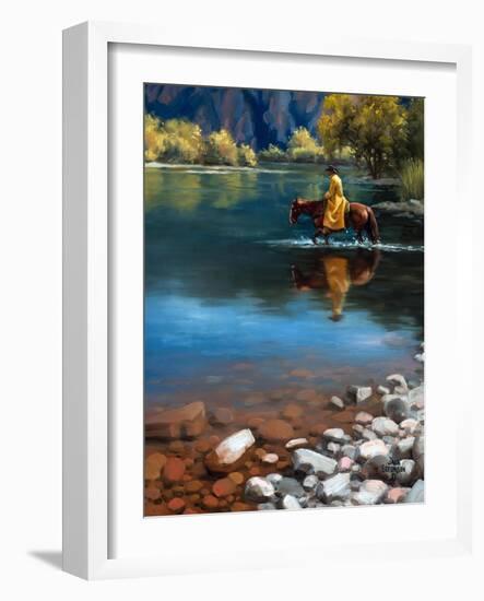 Shallow Crossing-Jack Sorenson-Framed Art Print