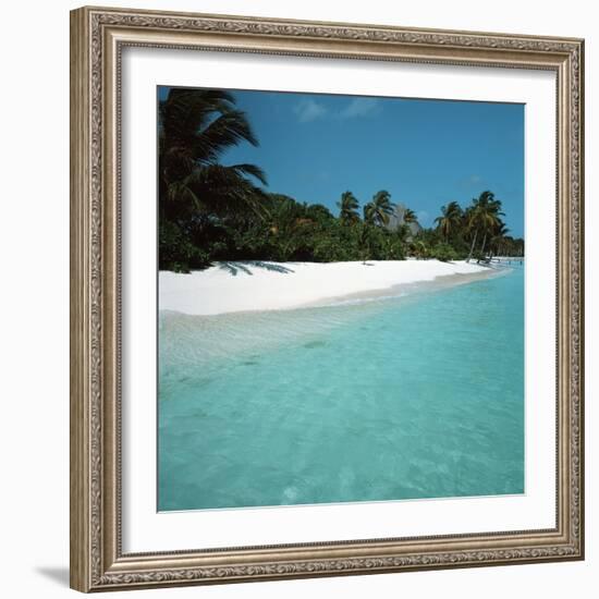 Shallow Water Near a Tropical Beach-null-Framed Photographic Print