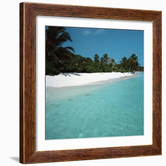 Shallow Water Near a Tropical Beach-null-Framed Photographic Print