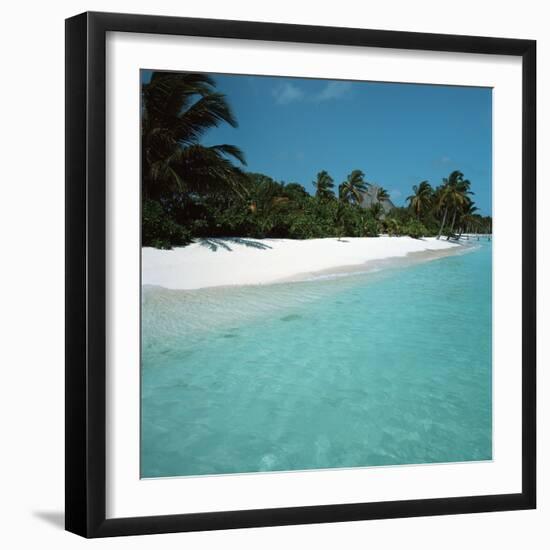 Shallow Water Near a Tropical Beach-null-Framed Photographic Print