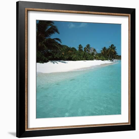 Shallow Water Near a Tropical Beach-null-Framed Photographic Print