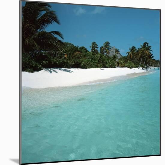 Shallow Water Near a Tropical Beach-null-Mounted Photographic Print