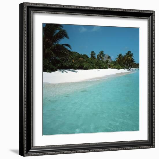 Shallow Water Near a Tropical Beach-null-Framed Photographic Print