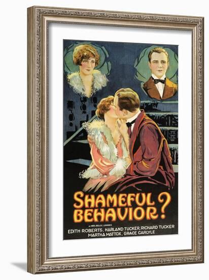 Shameful Behavior?-null-Framed Art Print