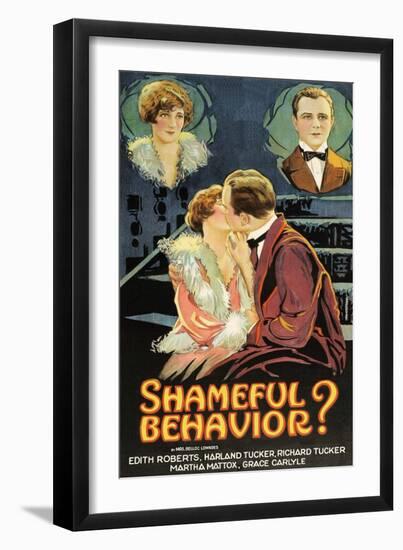 Shameful Behavior?-null-Framed Art Print